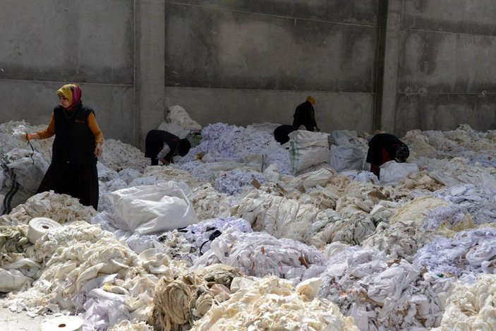 Kadın girişimci, tekstil atıklarını geri dönüştürerek ihracat yapıyor -3