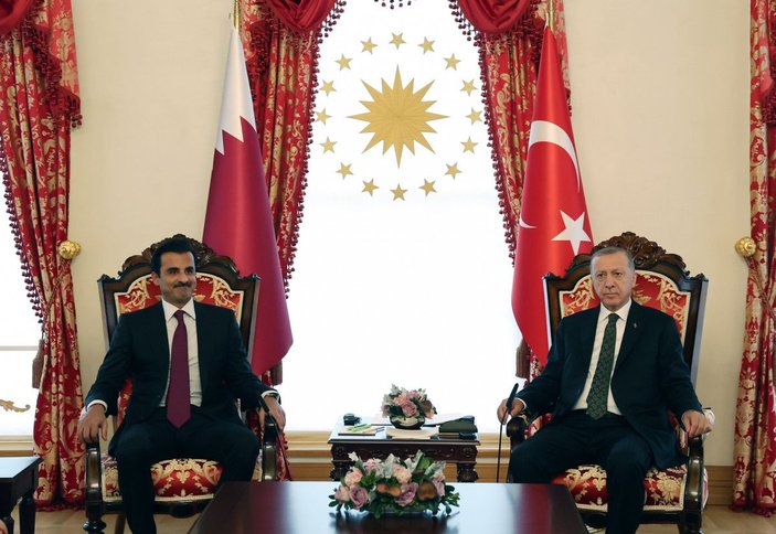 Cumhurbaşkanı Erdoğan Katar Emiri ile bir araya geldi -6