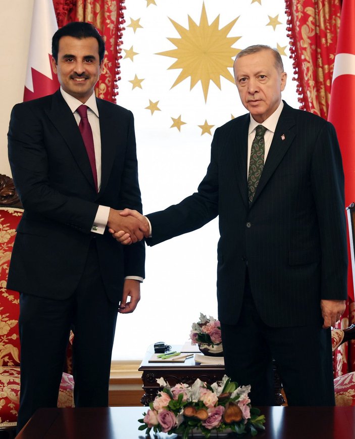 Cumhurbaşkanı Erdoğan Katar Emiri ile bir araya geldi -4