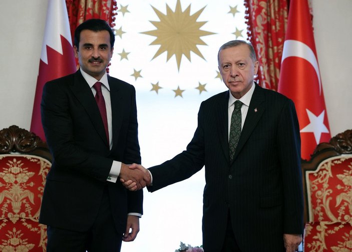 Cumhurbaşkanı Erdoğan Katar Emiri ile bir araya geldi -8