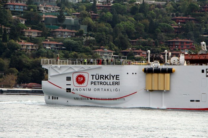 Oruç Reis Antalya Limanı'na gitmek için Marmara Denizi'ne açıldı  -9