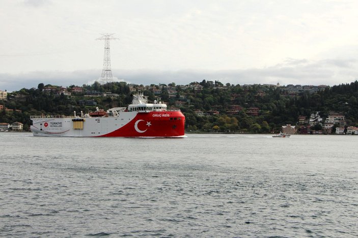 Oruç Reis Antalya Limanı'na gitmek için Marmara Denizi'ne açıldı  -8