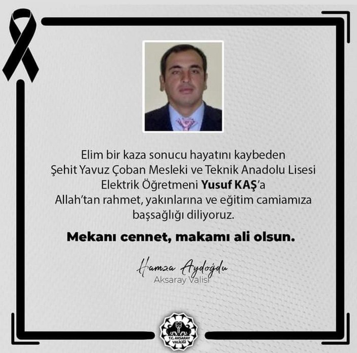 Elektrik- elektronik öğretmeni, çıktığı direkte akıma kapılıp öldü -3