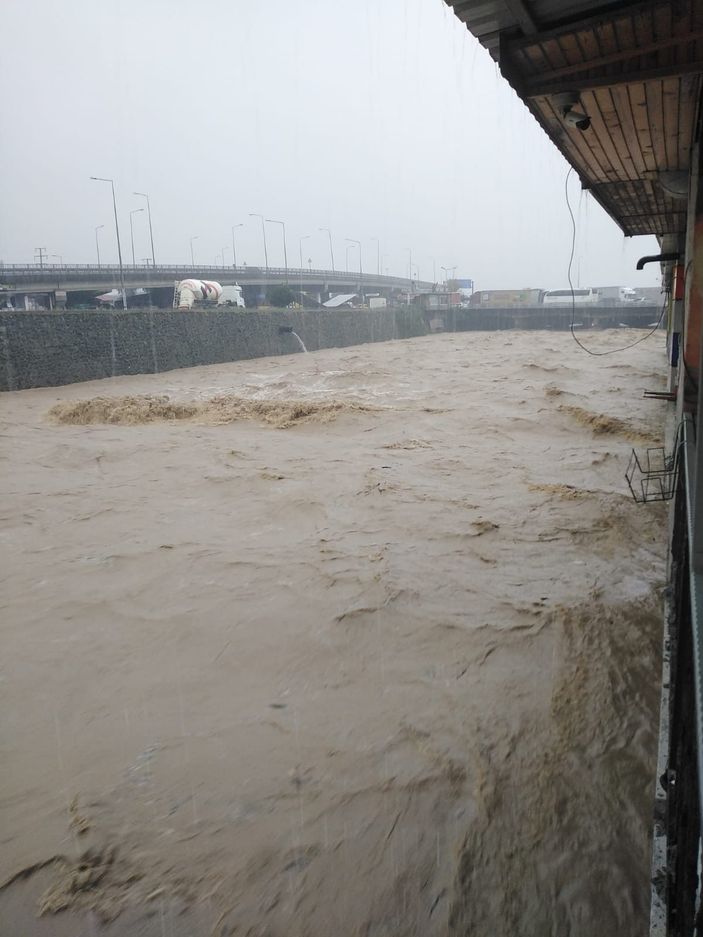 Artvin'de sağanak; ev ve iş yerlerini su bastı -8