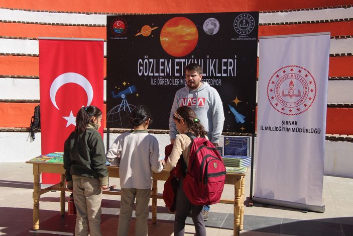 Şırnaklı öğrenciler teleskopla parçalı güneş tutulmasını izledi -2