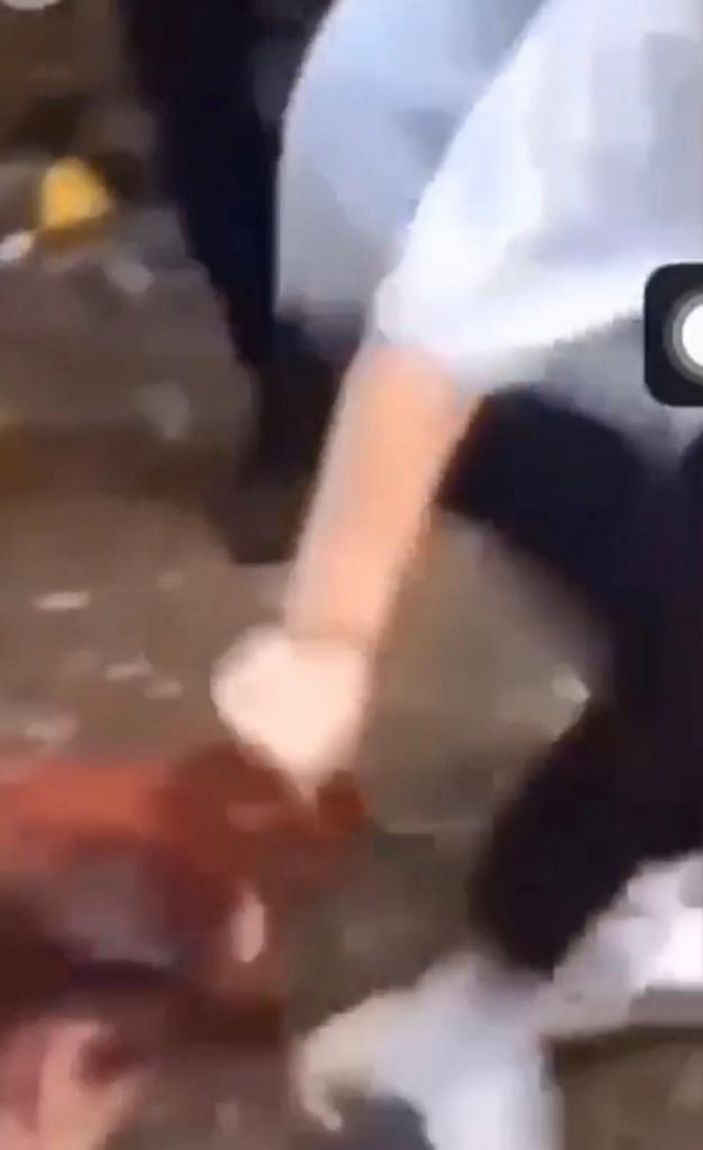 Genç kızlar, akranlarını döverken çektikleri görüntüyü sosyal medyada paylaştı -3