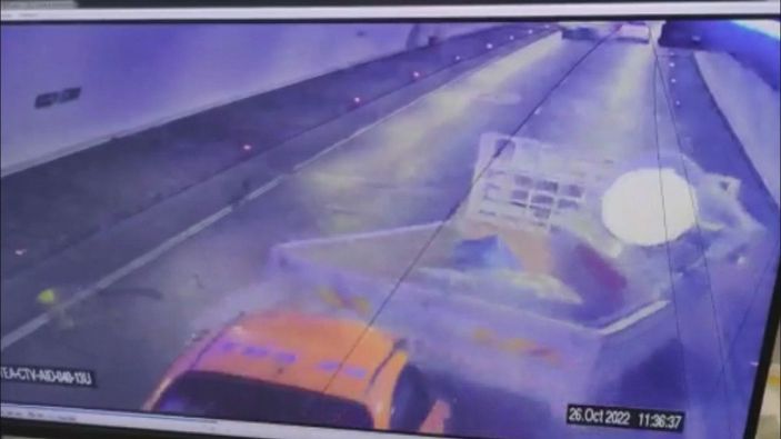Avrasya Tüneli'nde kaza kamerada -1