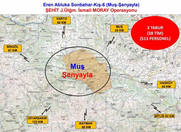 İçişleri: Muş'ta 'Eren Abluka Sonbahar Kış-5 Operasyonu' başlatıldı -5