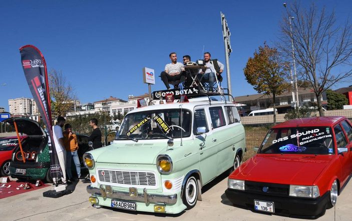 25'i kadın 1800 modifiyeli araç tutkunu, Çorlu'da bir araya geldi  -7