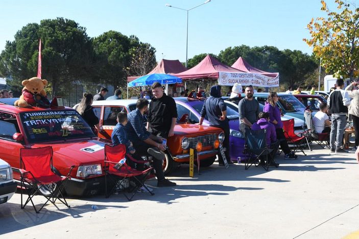 25'i kadın 1800 modifiyeli araç tutkunu, Çorlu'da bir araya geldi  -8