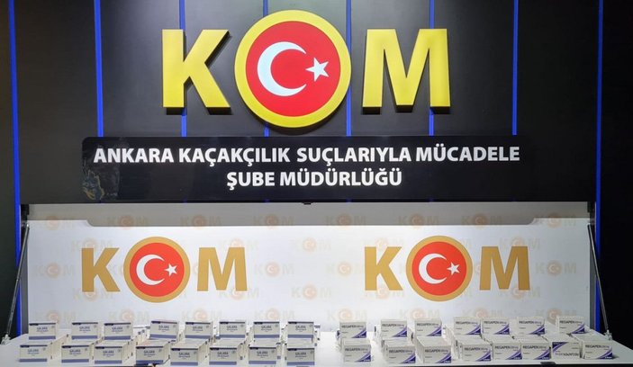 Ankara'da 10 bin 472 adet uyuşturucu hap ele geçirildi -1