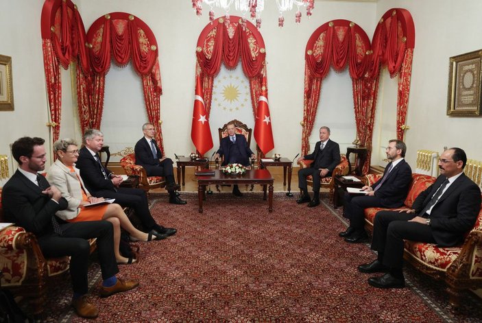 Fotoğraf Ek//Cumhurbaşkanı Erdoğan NATO Genel Sekreteri Stoltenberg'i kabul etti -1