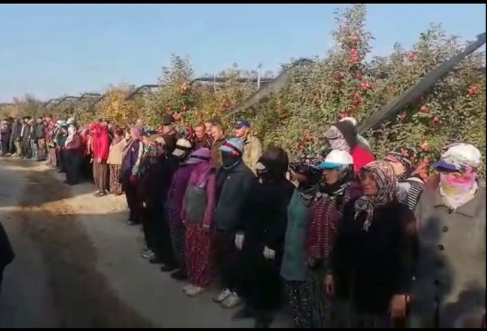 Tarım işçilerinden Ata'ya saygı -1