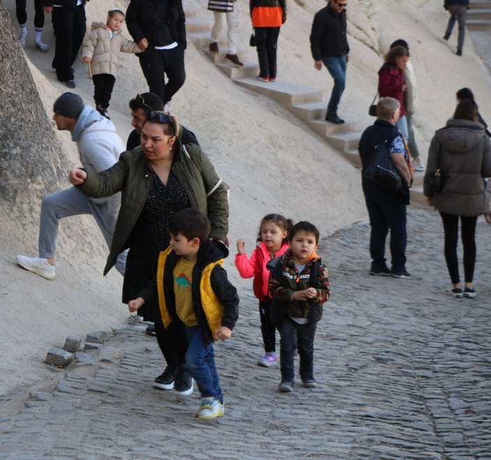 Kapadokya'da 'ara tatil' yoğunluğu -4