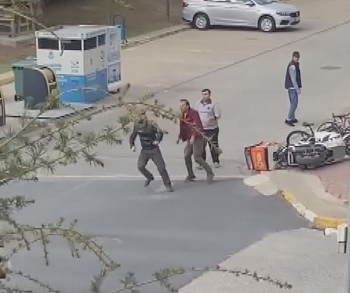 Başakşehir'de kuryeyi hastanelik eden dayak -6