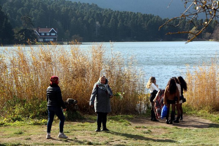 Gölcük Tabiat Parkı'nda ara tatil yoğunluğu -6