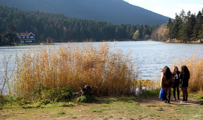 Gölcük Tabiat Parkı'nda ara tatil yoğunluğu -9