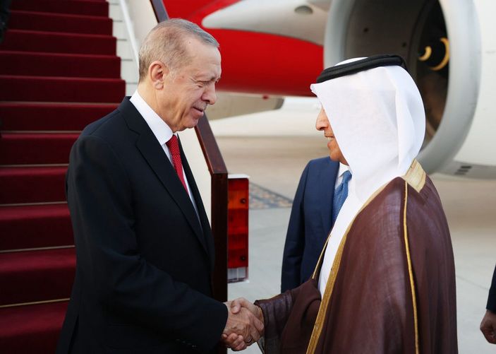 Cumhurbaşkanı Erdoğan, Doha’da -1