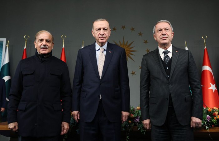 Cumhurbaşkanı Erdoğan Pakistan Başbakanı Şahbaz Şerif ile ortak basın açıklaması yaptı -2