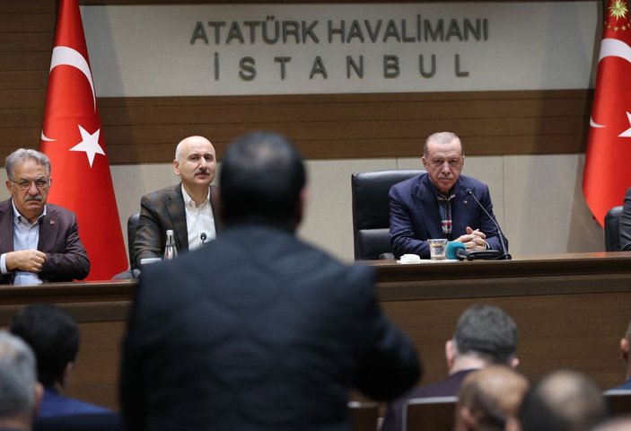 Erdoğan İstanbul'da minibüs odaları başkanları ve şoförler ile buluştu -3