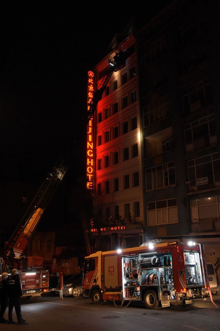 Şişli'de otelde yangın paniği -4