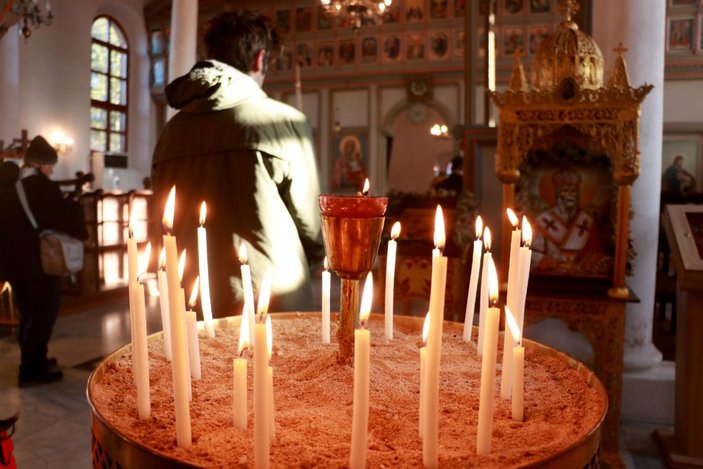 Edirne'de Bulgar Kilisesi'nde Noel ayini -9