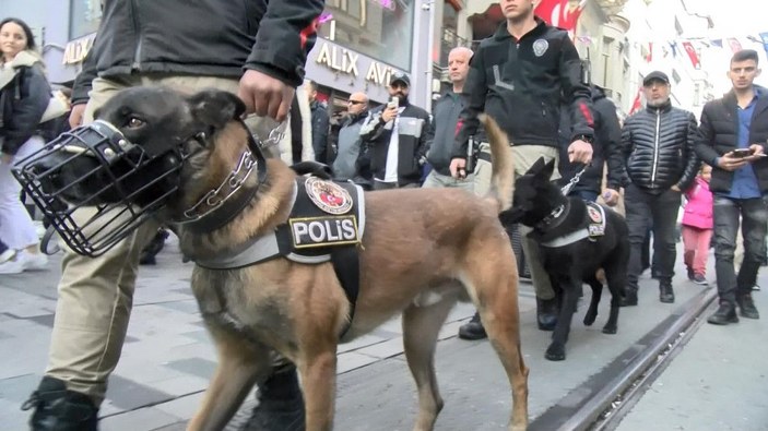 Taksim'de Atlı Polisler yılbaşı öncesi devriye gezdi  -9