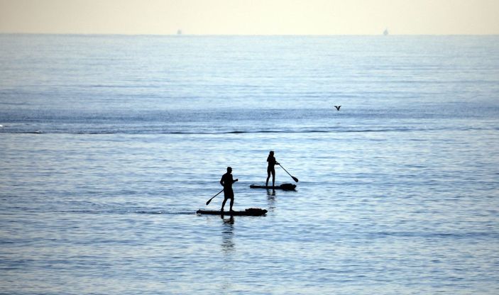 Yılın son günü Antalya'da denize girdiler -6
