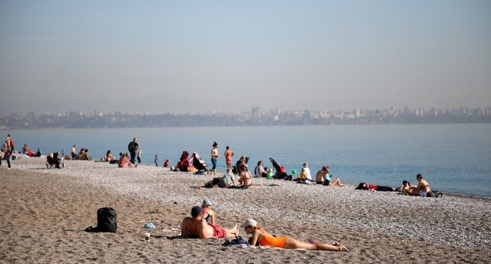 Antalya'da ocak ayında yabancıların deniz keyfi -8