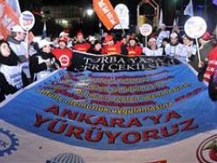 Ankara'da torba yasa protestosu