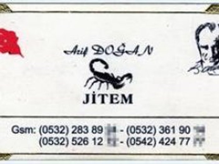 Arif Doğan JİTEM'in logosunu ve kartvizitini açıkladı