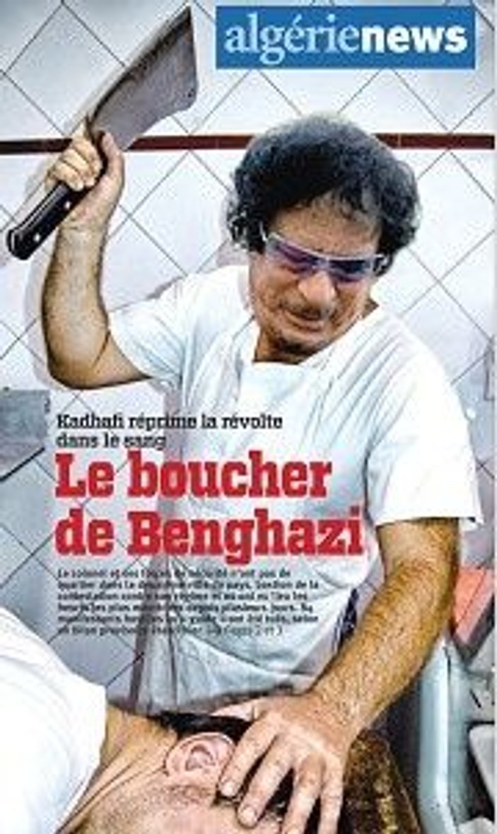 Bingazi kasabı Kaddafi katliam yapıyor