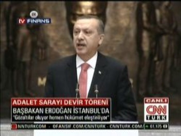 Erdoğan'ın Adalet Sarayı açılış konuşması