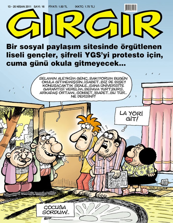 YGS mağduru öğrenciler Gırgır'ın kapağında