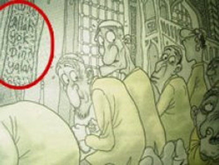 'Allah yok' karikatürü için 1 yıl hapis istemi