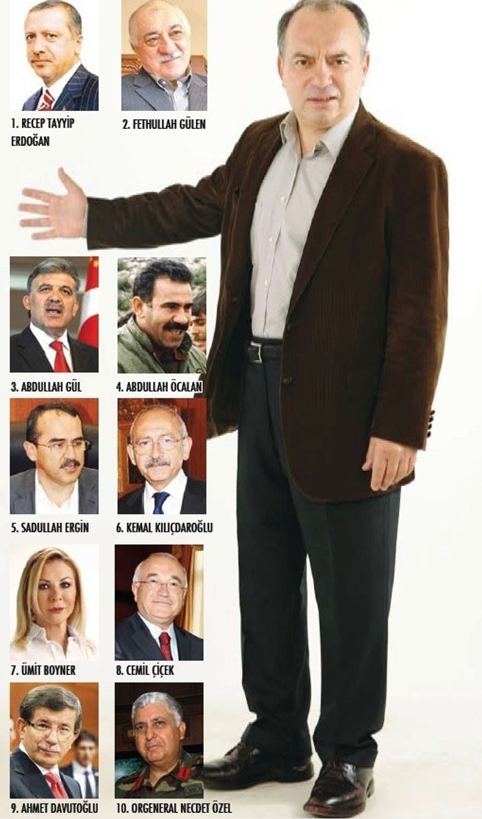 Sedat Ergin'in Türkiye'nin en etkili 10 ismi listesi