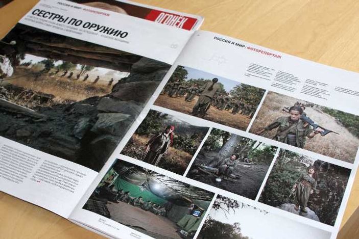 Rus dergisi PKK'lı kadın teröristlerin haberini yaptı