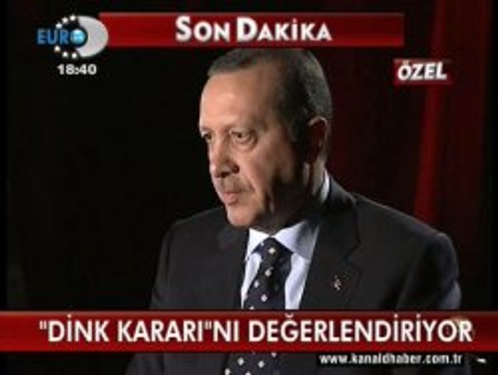 Erdoğan'dan Dink açıklaması