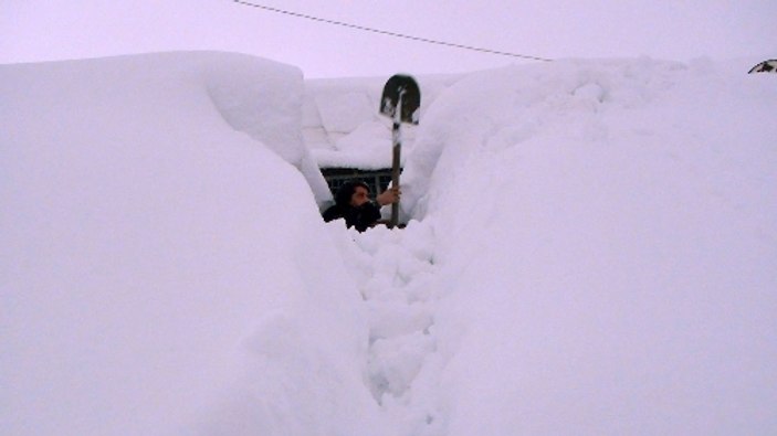 Bitlis'te 11 metre kar var