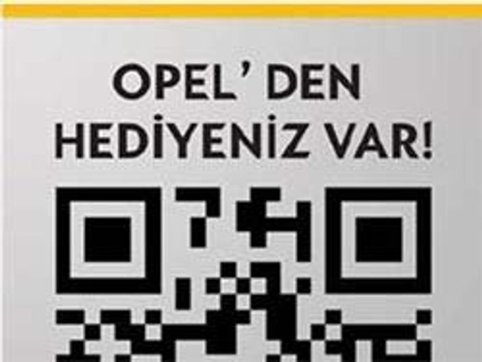 QR kod ile Opel müşterilerine özel fırsatlar