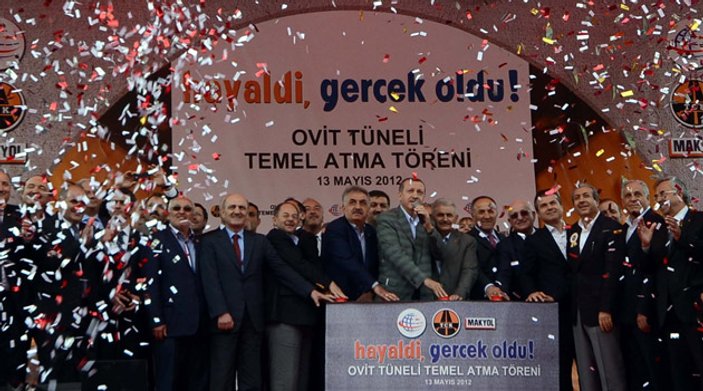 Erdoğan'ın Ovit Tüneli temel atma töreni konuşması