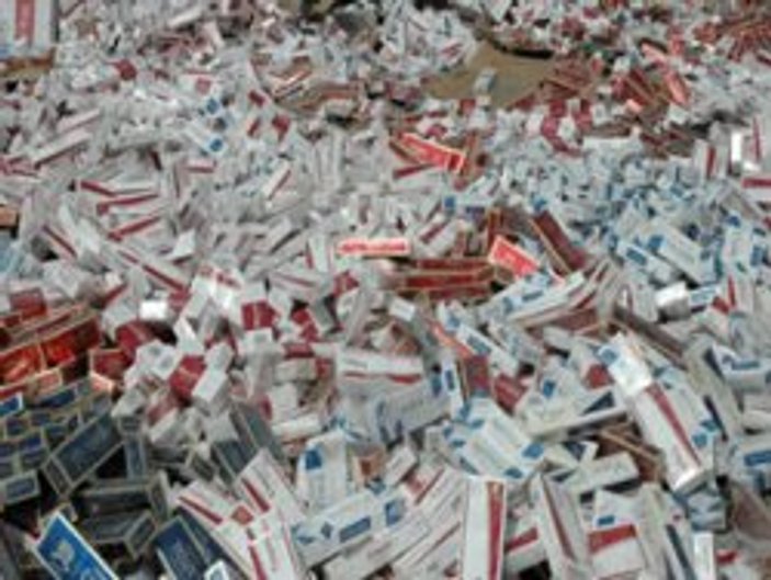 Soğan çuvallarından 27 bin paket kaçak sigara çıktı