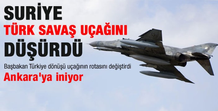 Erdoğan'dan düşen uçak açıklaması