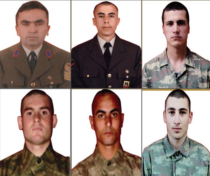 Çukurca'da şehit düşen 6 askerimizin kimliği