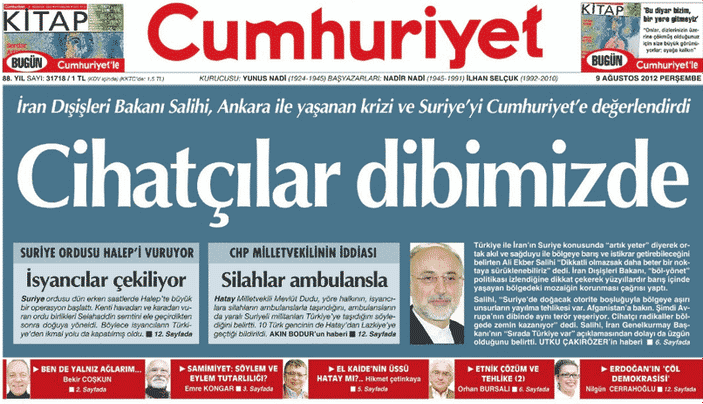 İran Dışişleri Bakanı Cumhuriyet'e röportaj verdi