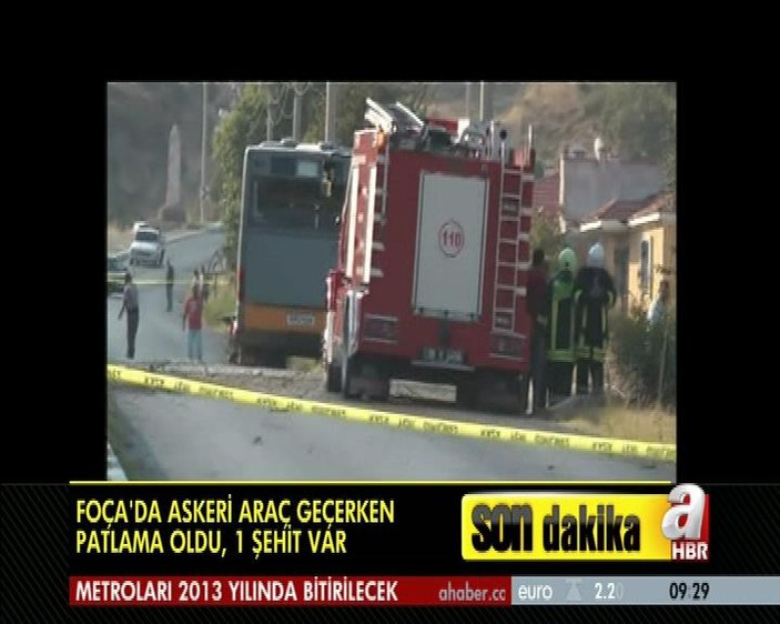 Foça'daki saldırı sonrası olay yerinden ilk görüntüler