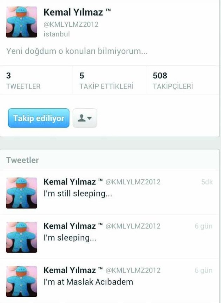 Kemal'den İngilizce tweet'ler