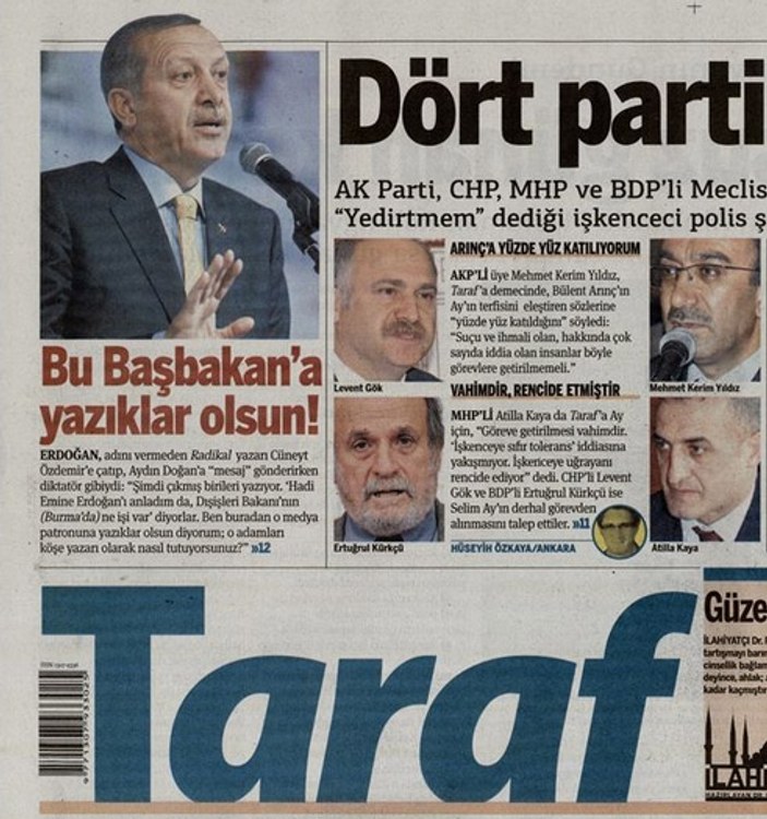 Taraf'tan sürmanşetten Erdoğan'a sert tepki