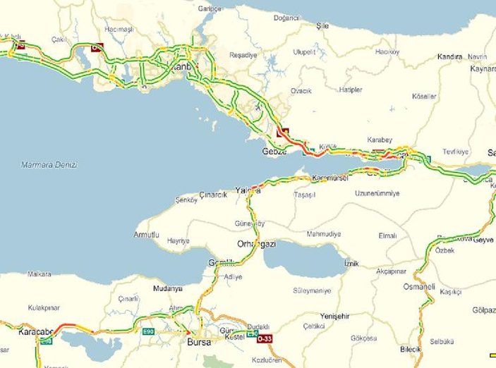 Bayram trafiği: Bolu - İstanbul 12 saat
