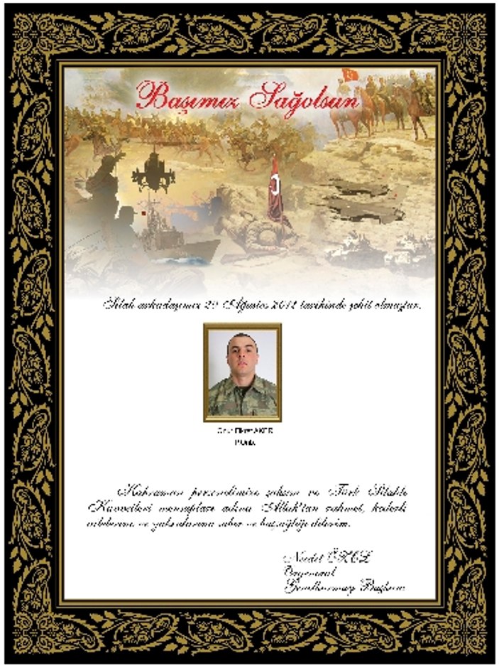 Genelkurmay Başkanlığı'ndan başsağlığı mesajı